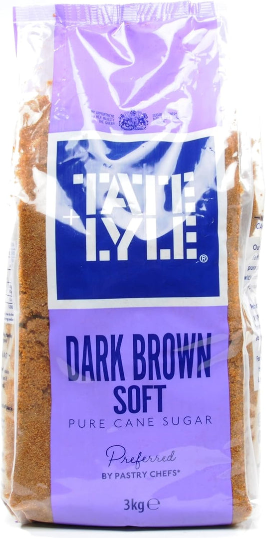 Tate & Lyle Dark Soft Brown Sugar 3kg Bag Cane Sugar Wonderful in Stews, Puddings and Pies : Amazon.co.uk: Grocery