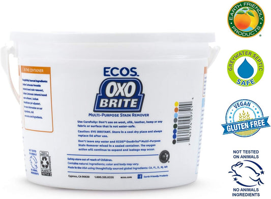 Earth Friendly Products Ecos Oxo-Brite, Color-Safe Whitener & Brightener, 57.6-Ounces ,3.6 Pound (Pack Of 2)