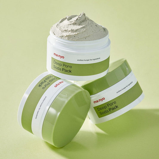 Ma:Nyo Deep Pore Soda Clay Facial Mask Pack (3.71Oz/110Ml) - Vegan, Refreshing Deep Pore Detox