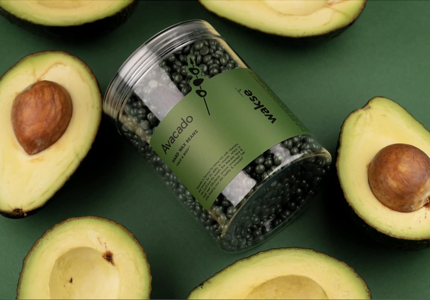 Wakse Mini Avocado Hard Wax Beans (Small, 4.8Oz) : Beauty & Personal Care
