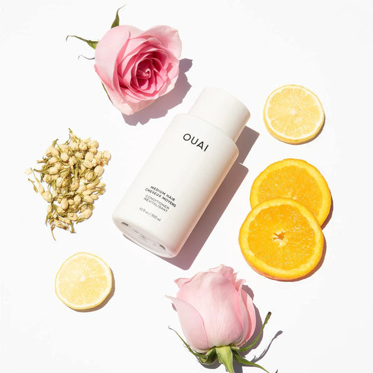 OUAI Medium Hair Clarifying Bundle - Includes Medium Hair Conditioner & Detox Shampoo - Strengthening Hair Care Set for Adding Shine & Removing Build Up (2 Count, 10 Oz/10 Oz)