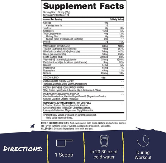 Gaspari Nutrition - Sizeon - The Ultimate Hybrid Intra-Workout Amino A