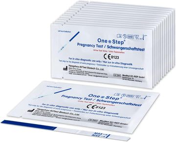 One Step: 50 X Ultra Early - 10Miu Wide Width Pregnancy Test Strips (Tests Up To 6 Days Earlier)