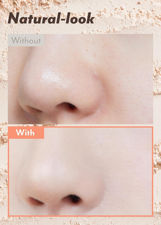 I'M Meme Skin Fit Tone Up Pact | With Puff, Flawless Finish With Aqua Sebum, Soft & Velvet Pressed Powder Compact, Smooth Pores & Fine Lines, Korean Makeup, 0.35 Oz