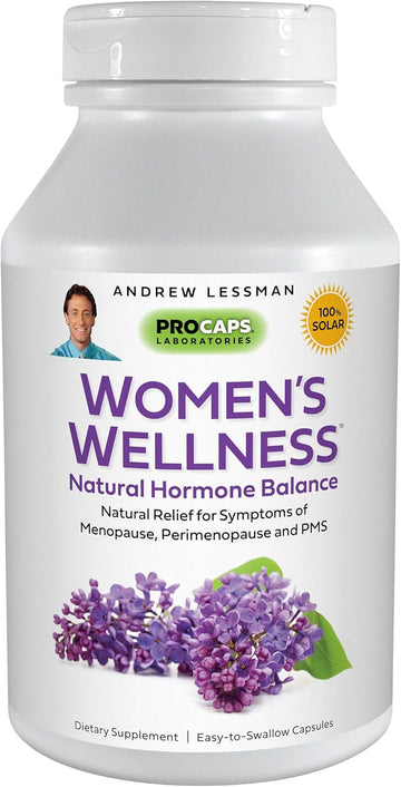 Andrew Lessman Women’S Wellness 60 Capsules - Naturally Relieves Pms, Menopause And Perimenopause Symptoms, With Soy Isoflavones, Egcg, Cranberry, Broccoli And More. Easy To Swallow Capsules