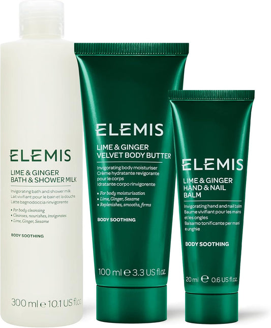 Elemis Lime And Ginger Body Care Trio, 3-Piece Luxury Body Care