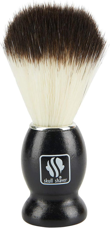 Skull Shaver Black Handle Shaving Brush Men'S Luxury Professional Hair Salon Tool, Best For Gifting