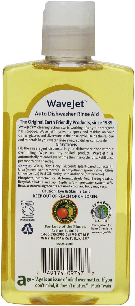 Earth Friendly Products Wave Jet Rinse Aid, 8-Ounce Bottle (Pack Of 12)