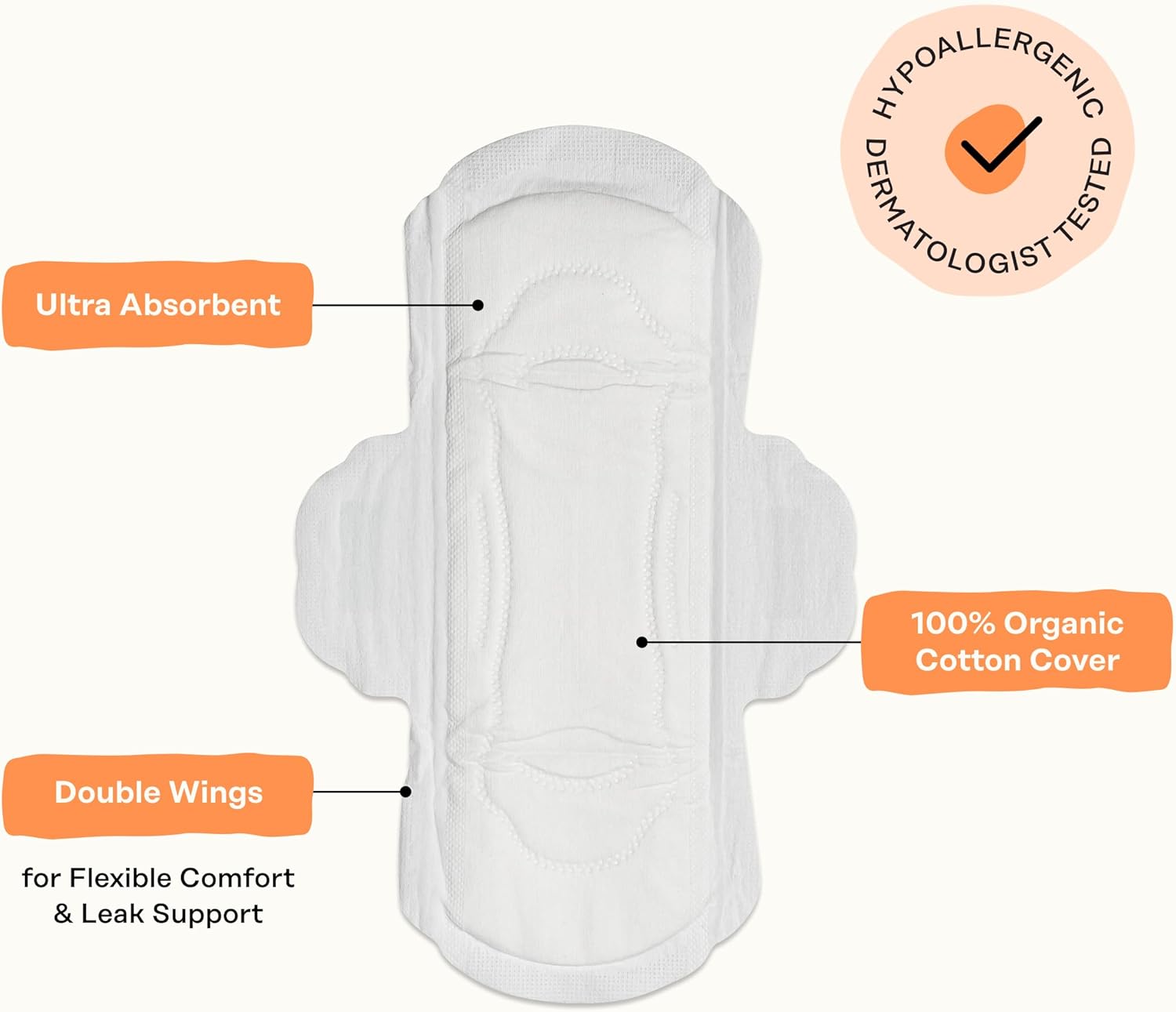 The Honey Pot Company - 120Ct - Non-Herbal Everyday Panty Liners For Women - Organic Cotton Cover & Ultra-Absorbent Pulp Core - Sanitary Pads - Feminine Care - Fsa & Hsa Eligible : Health & Household