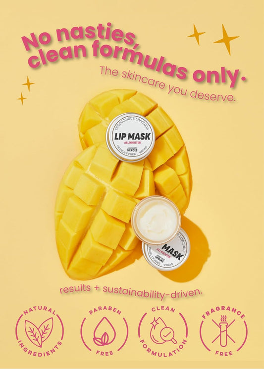 100% Natural Lip Scrub, Vegan Conditioning Coconut Lip Exfoliator, Gentle Exfoliant, Sugar Lip Polish and Lip Exfoliator Scrubber for Chapped and Dry Lips, (Lip Scrub and Lip Mask Gift Set)