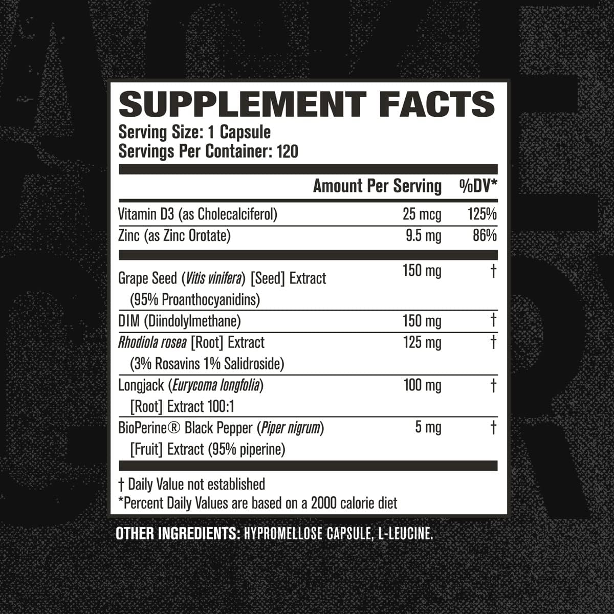 Jacked Factory Androsurge Estrogen Blocker for Men - Natural Vitality Support for Men & Anti Estrogen Aromatase Inhibitor - Vitality Booster, Muscle Builder - DIM Long Jack & More, 120 Veggie Pills : Health & Household