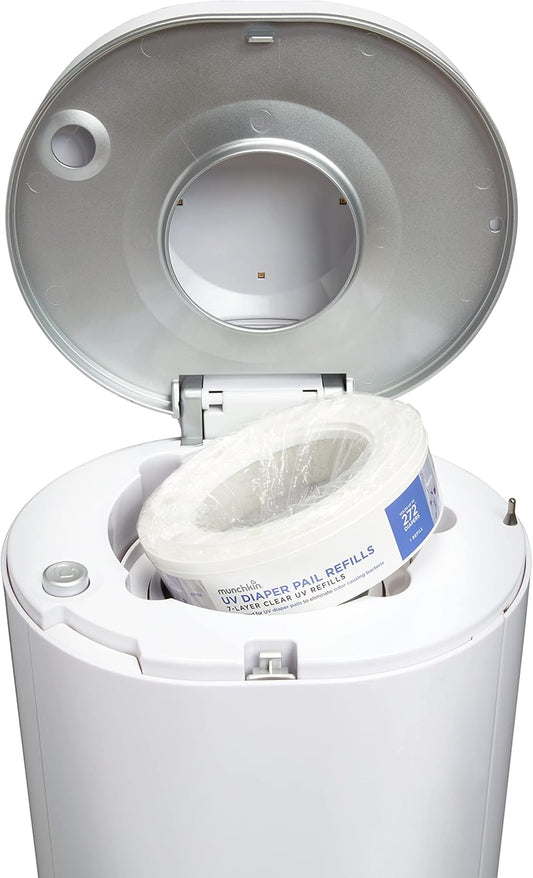 MunchkinĀ® Uv Diaper Pail Refill Rings, Holds Up To 544 Newborn Diapers, 2 Pack