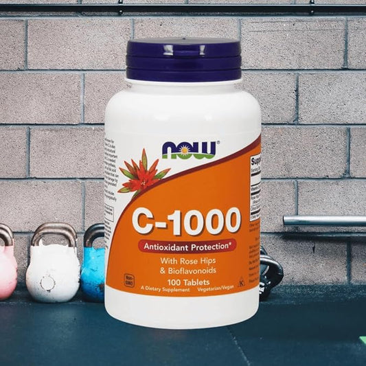 NOW Foods Vitamin C-1000 Veg Capsules, 100 Veg Capsules Per Bottle