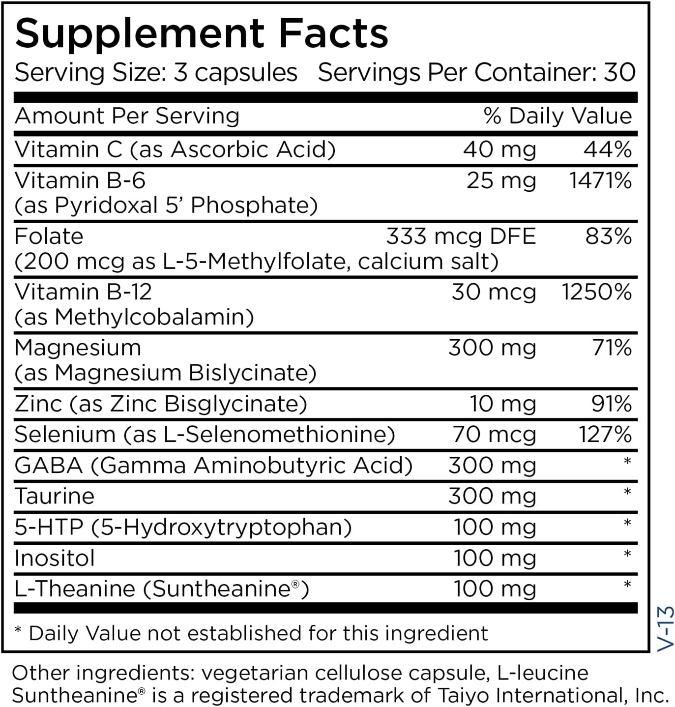 Metabolic Maintenance MetaCalm - Stress Regulation Formula with Methylated Folate, Magnesium Glycinate, GABA, 5-HTP, L-Theanine - Vitamin B6 Mood Support & Relaxation Support Calm Pills (90 Capsules) : Health & Household