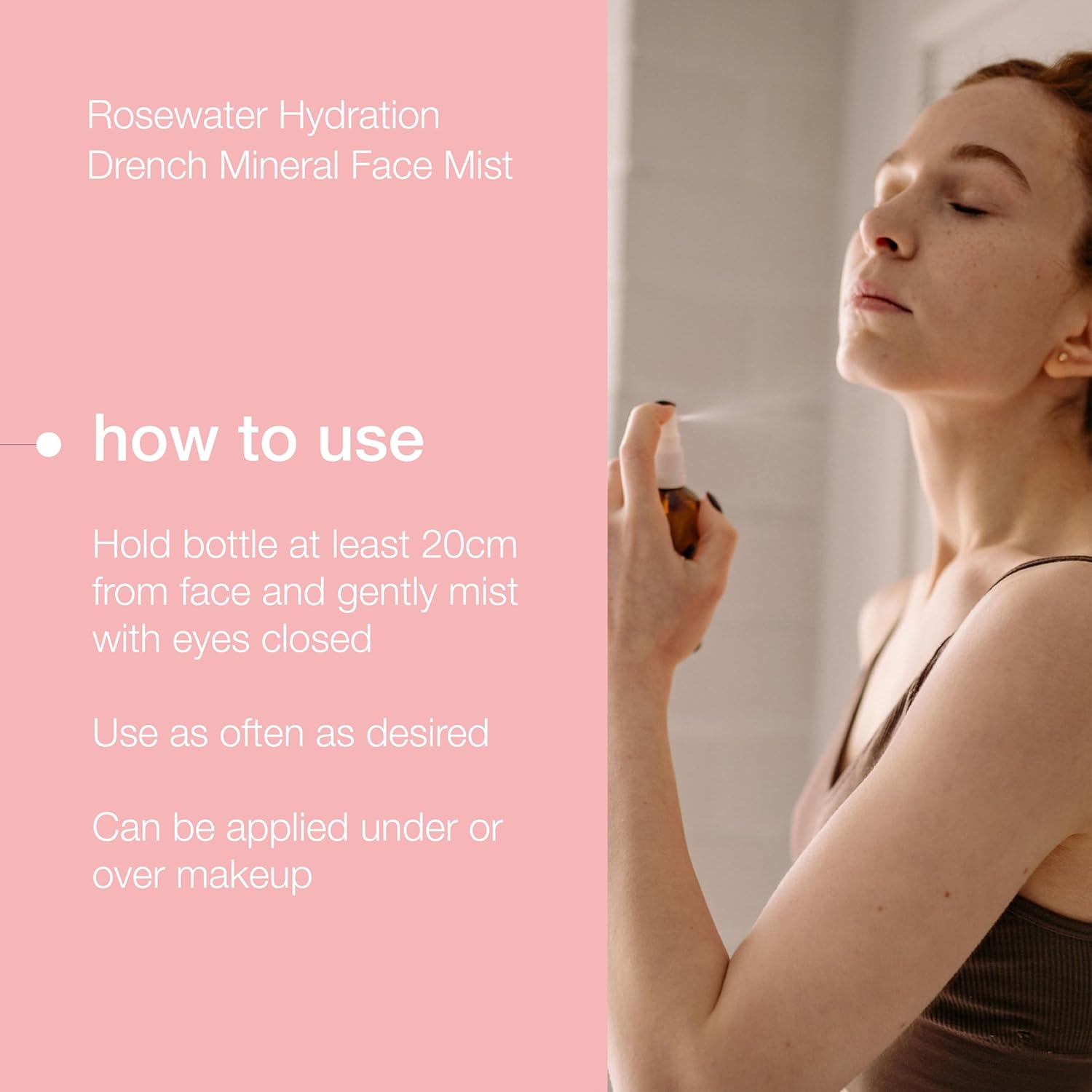 Natio Australia Rosewater Hydration Drench Mineral Face Mist, 200 ml - Face Moisturiser For All Skin Types - Makeup Safe Face Mist Hydrating Spray : Amazon.co.uk: Beauty