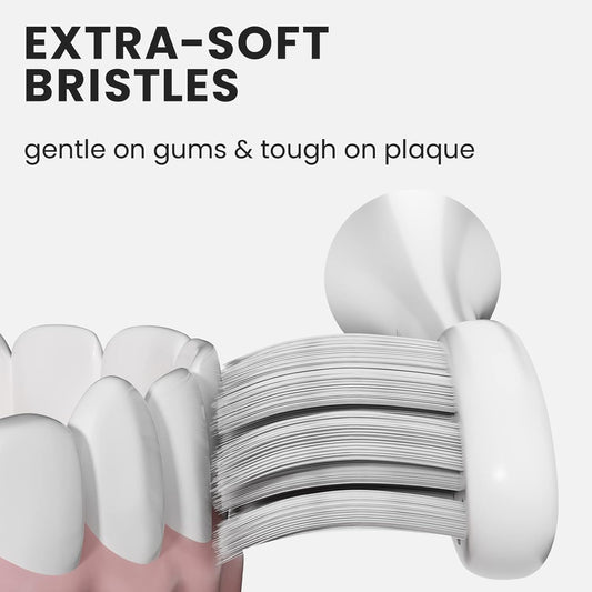 Oclean Replacement Toothbrush Heads, 6 Packs, White, Compatible With All Oclean Electric Toothbrush (Gum Care)