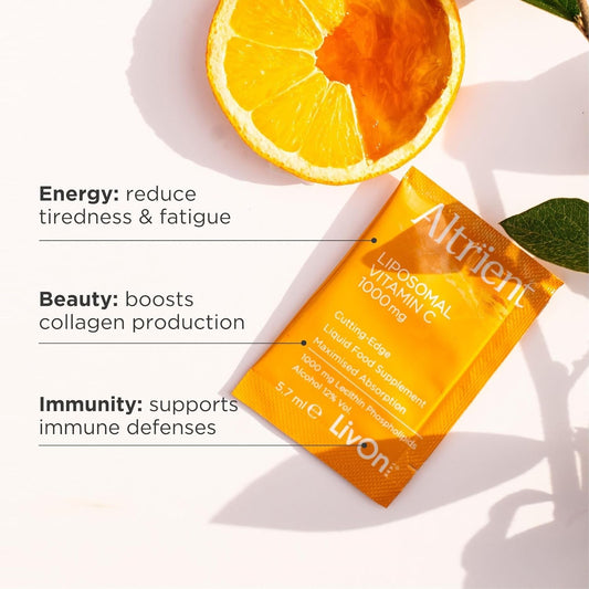 Altrient Liposomal Vitamin C | 1000 Mg High Absorption Liquid Sachets | 30 Servings | Suitable For Vegans