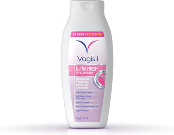Vagisil Ultra Fresh Intimate Wash For Daily Feminine Hygiene, 24 Hour Odour Protection, Hypoallergenic, For All-Day Confidence, 250 Ml