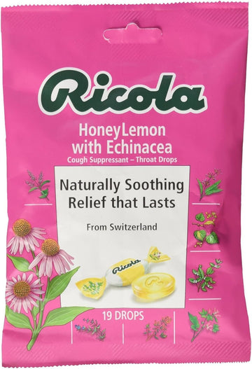 Ricola Cough Drops - Honey Lemon With Echinacea - 19 Ct