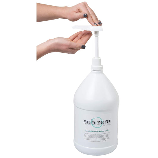 Sub Zero Cooling Pain Relief Gel, 1-Gallon Bottle With Pump - Joint Relief And Nerve Pain Relief Cream For Muscle Deep Pain Relief And Arthritis Relief