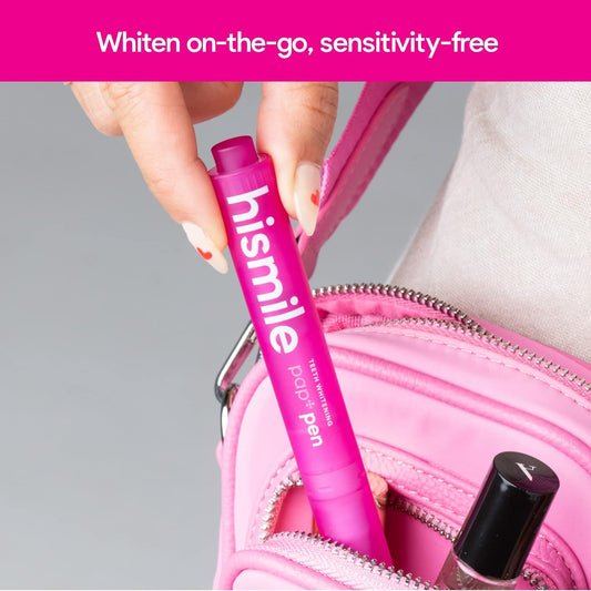 Hismile Pap+ Whitening Pen, Tooth White Pen, Peroxide-Free Teeth Whitened, Sensitivity Free, Tooth Lightening Stick, Whitening Hard To Reach Places