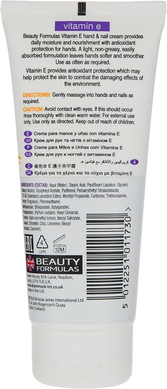 Beauty Formulas Vitamin E Hand & Nail Cream