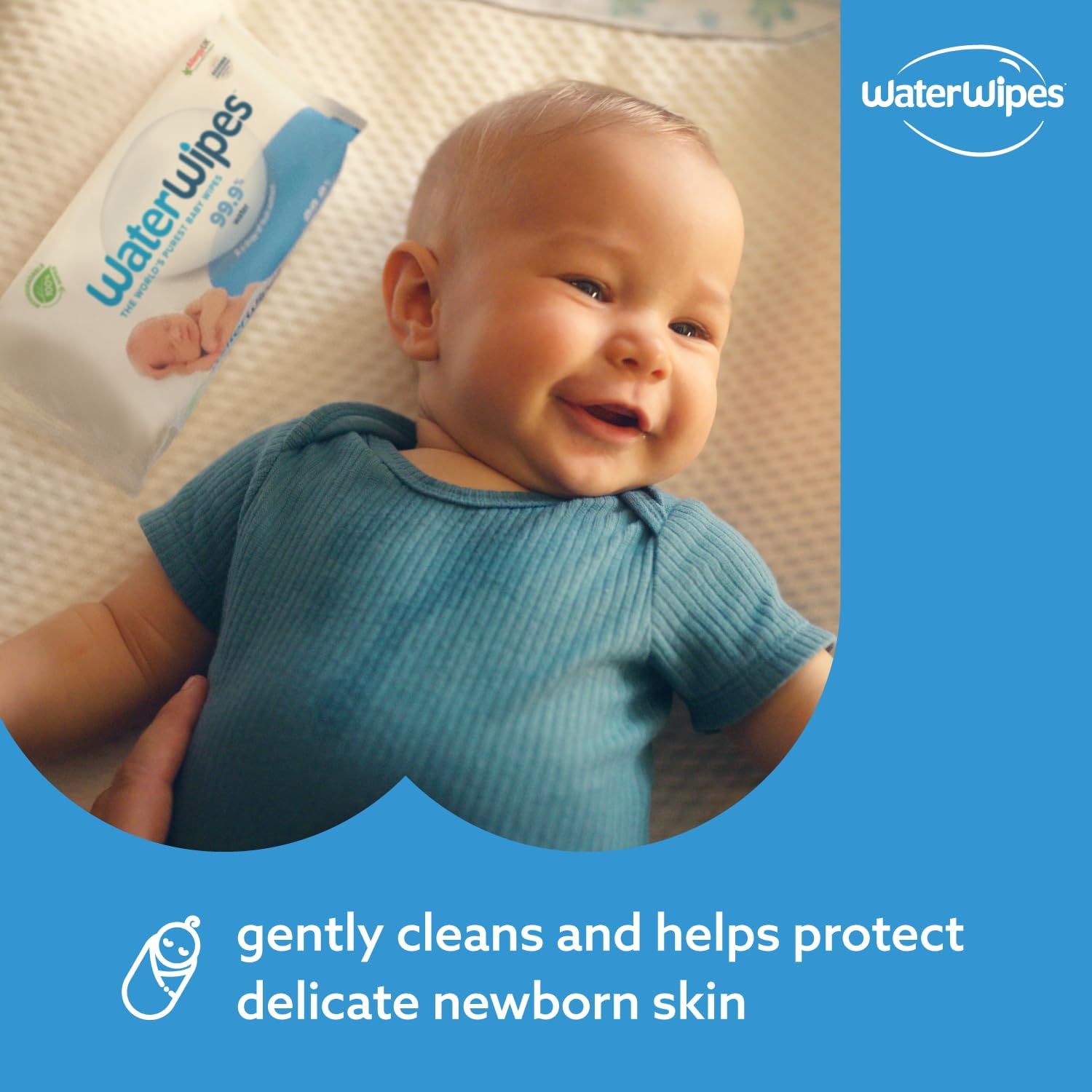 WaterWipes Plastic-Free Original Baby Wipes, 240 Count (20 packs), 99.9% Water Based Wipes, Unscented for Sensitive Skin : Amazon.co.uk: Baby Products