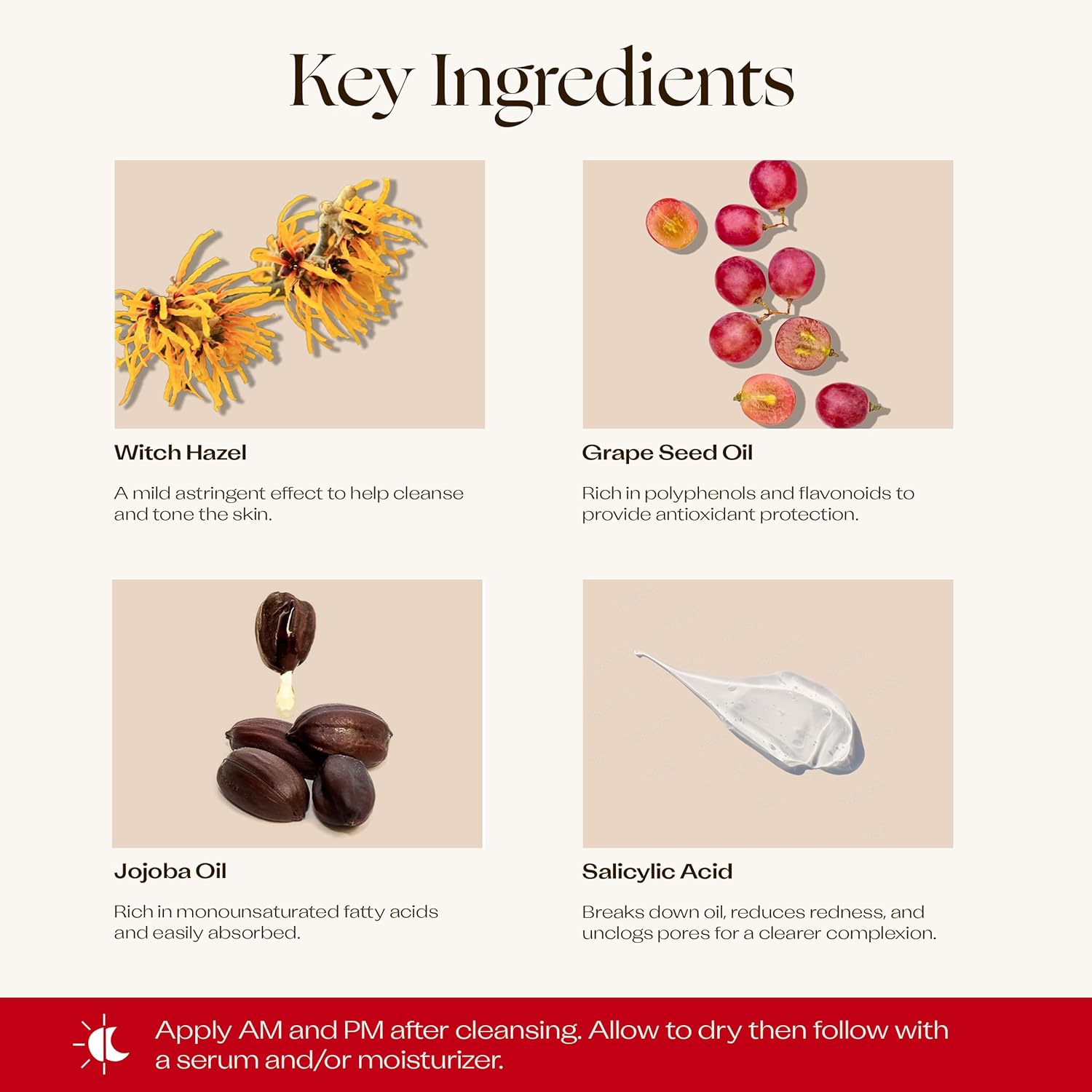 Trilogy Purifying Cleansing Toner, With Lemon Myrtle & Salicylic Acid, 5.07 Fl Oz : Beauty & Personal Care