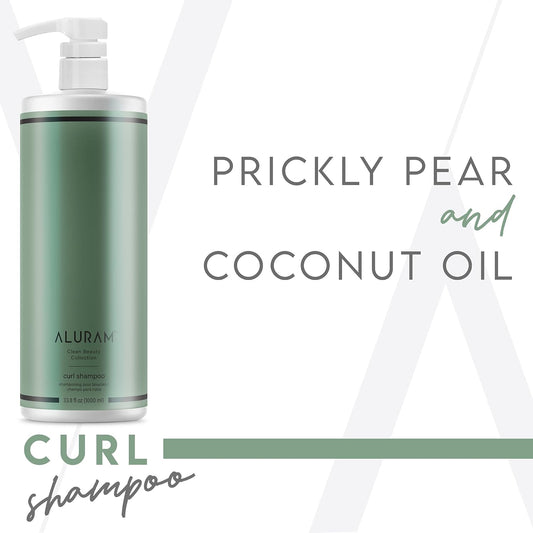 ALURAM Curl Shampoo, Clarifying Coconut Water Infused and Lightweight Cleansing For Curly Hair
