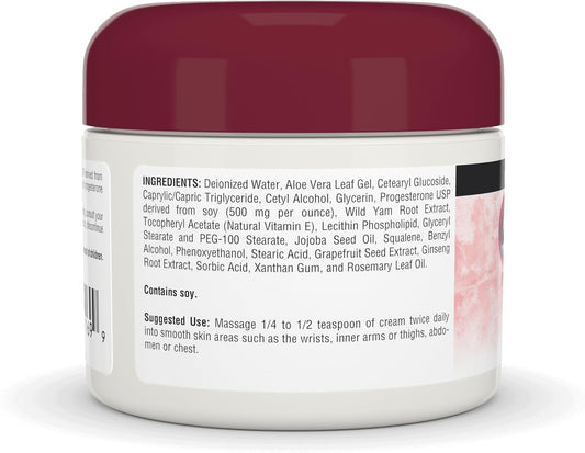 Source Naturals Progesterone Cream - Women'S Health Support - High Purity, Paraben Free - 2 Ounce Jar