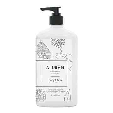 Aluram Moisturizing Body Lotion, Hydrating Coconut Water & Squalane Cream Moisturizer For Soft Skin, Vegan, 18 Fl Oz