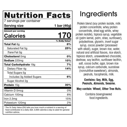 Wonderslim Gourmet Protein Snack Bar, Chocolate Chip, 4G Fiber, Gluten Free (7Ct)
