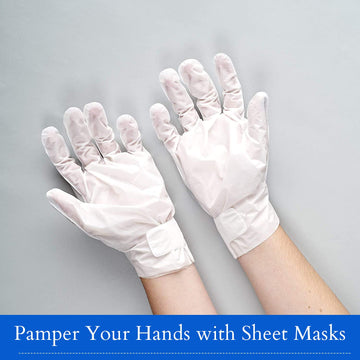 Borghese Deep Hydration Hand Sheet Masks (3 Pairs) - Hand Masks With Sodium Hyaluronate, Hydrolyzed Collagen, & Allantoin For Moisture & Anti-Aging