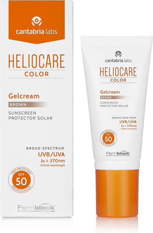 Heliocare Color Gelcream Spf 50 Sun Protection, Brown, 50 Ml