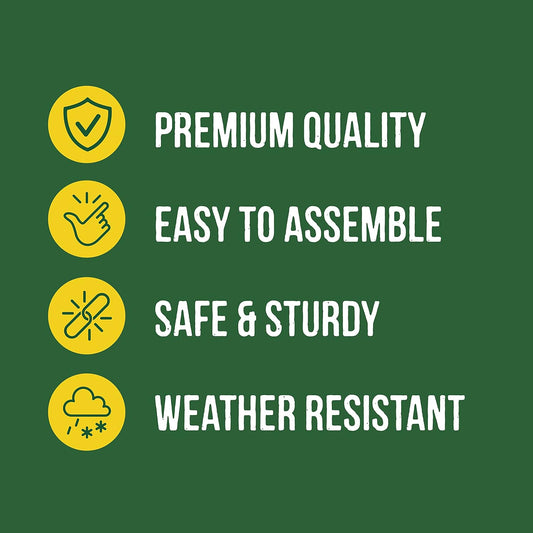 Honeyfield'S 78485997 Feeding Station,Heavy Duty Bird Feeding Station With Two Hooks For Hanging Feeders,Great For Any Garden Or Outdoor Area - (5.5X49X49Cm),Black78485997