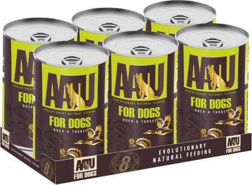 Wet Dog Food In A Tin - Duck & Turkey (6X400G) - Grain Free Recipe - No Artificial Ingredients - Good For Low Maintenance Feeding