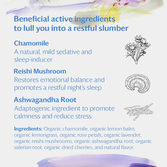 Grace Farms Lavender Goji Berry Herbal Tea (16 Pyramid Sachets) | Naturally Sweet, Stress Relieving And Caffeine Free | Organic And Kosher Certified | Gives Back 100% Of Profits