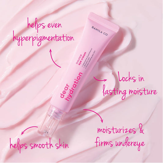 Banila Co Dear Hydration Bounce Eye Cream: Hydrate & Nourish Undereyes, Reduce Dark Circles (20Ml / 0.67 Fl Oz)