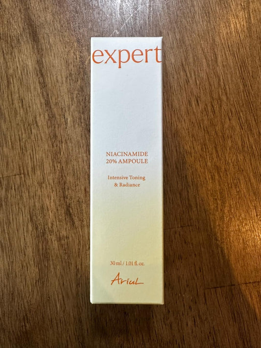 Ariul Expert Niacinamide 20% Ampoule – 20% Niacinamide Serum For Even Skin Tone, Moisturizing & Skin Texture, Enriched With Panthenol & Zinc Pca, Vegan Formula, Korean Skin Care, 30Ml / 1.01 Fl. Oz