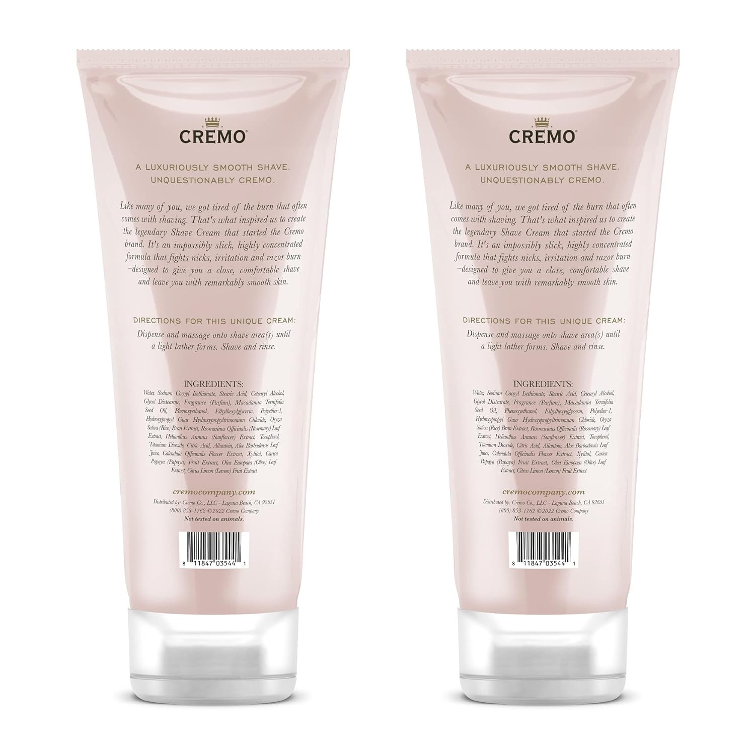 Cremo Jasmine Tuberose (Reserve Collection) Moisturizing Shave Cream, Astonishingly Superior Ultra-Slick Shaving Cream Fights Nicks, Cuts and Razor Burn, 6 Fl Oz (2 Pack) : Beauty & Personal Care
