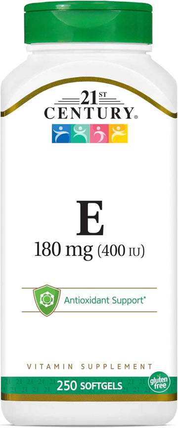 21St Century E 400 I.U. (Dl-Alpha) Softgels, 250-Count