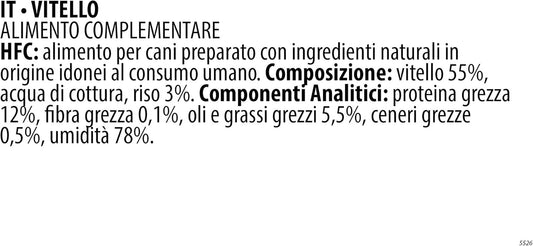 almo nature HFC Natural Veal - Wet Dog Food (Pack of 12 x 280g tins) :Pet Supplies