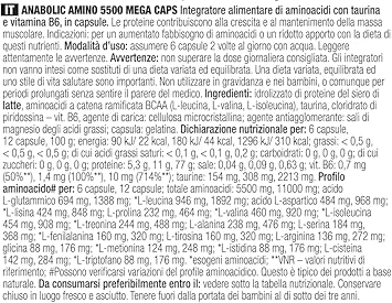 Olimp Sport Nutrition Olimp Labs Anabolic Amino 5500 Mega Capsules - Pack Of 400 Capsules 24743
