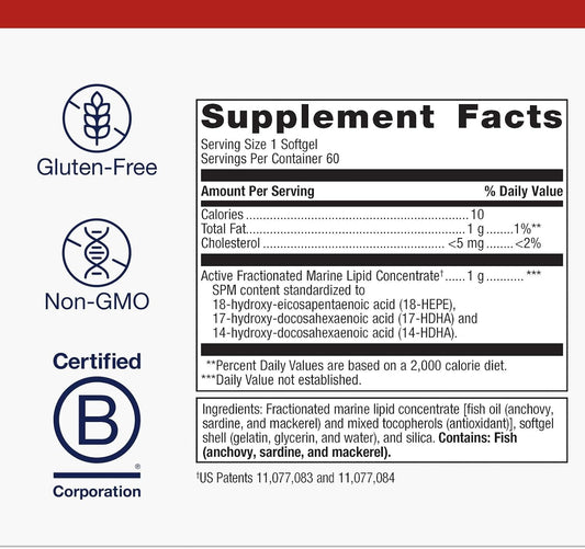 Metagenics Spm Active One Daily - Joint Soreness Supplement* - Encourages Soothing Relief* - Features Next Generation Omega Fish Oil - Non-Gmo & Gluten-Free - 60 Softgels