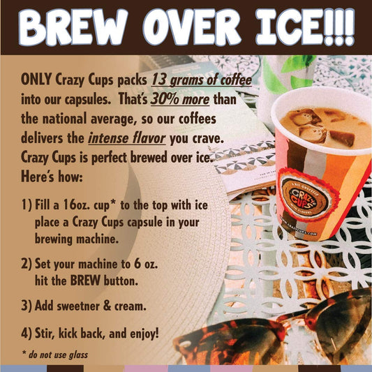 Crazy Cups Flavored Coffee Pods Variety Pack, Medium Roast Flavored Coffee K Cups Variety Pack (Including Pumpkin), Single Serve Coffee In Recyclable Coffee Pods For Keurig K Cups Machines, 72 Count