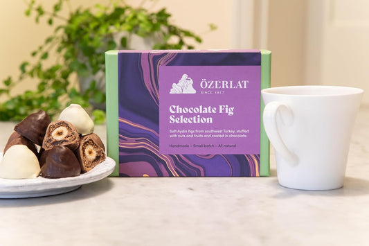 Ozerlat Belgian Chocolate Fig Selection, Dark, Milk & White, Fruit & Nuts 230G