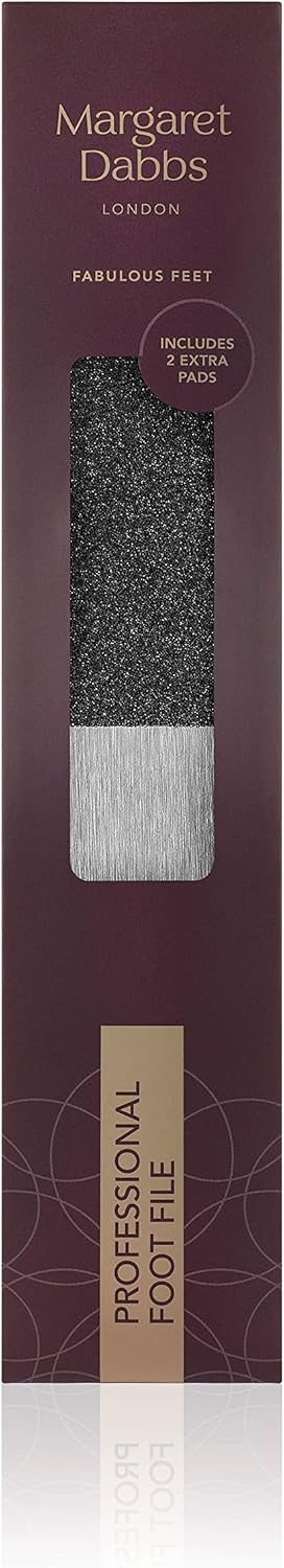 Margaret Dabbs Professional Foot File With 2 Pads Removes Hard And Dry Skin