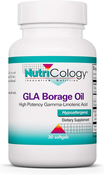 Nutricology GLA Borage Oil - High Potency Gamma-Linolenic Acid, Omega-