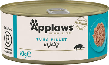 Applaws Natural Wet Cat Food, Tuna Fillet In Jelly 70 G Tin, (24 X 70 G Tins)1046Ce-A
