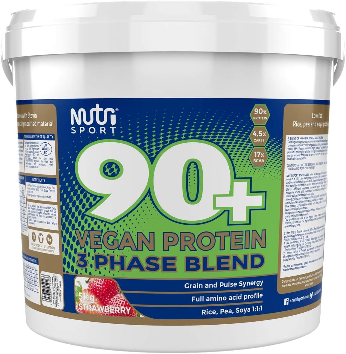 Nutrisport 90+ Vegan Protein 5Kg Chocolate